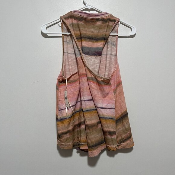 Pilcro Anthropologie NWT Sunset Dyed Motif Twist Back Tank Top Small Petite‎ - Picture 6 of 8
